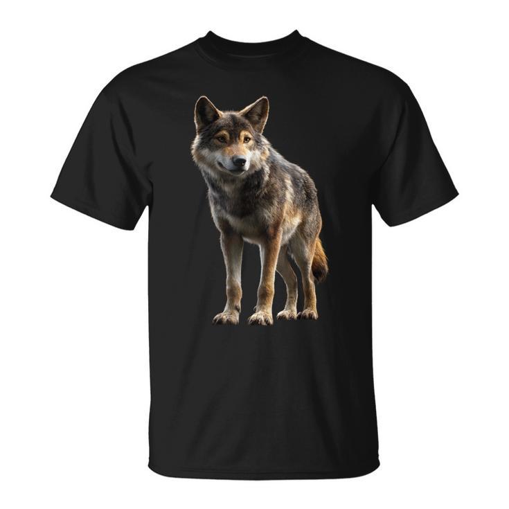 Loup Motif J'aime Les Loups Meute De Loups Loupauvage T-Shirt