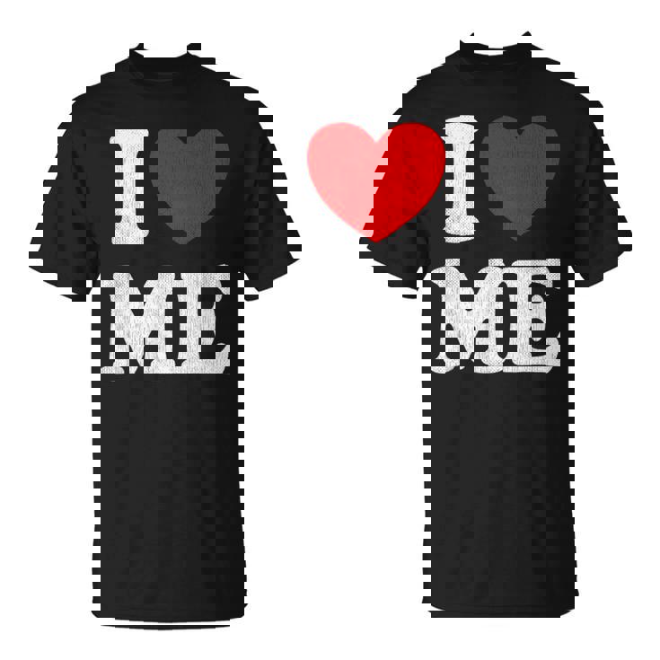 I Love Me シャツ Y2k ジョーク I Heart Me Love Myself Maine Tシャツ