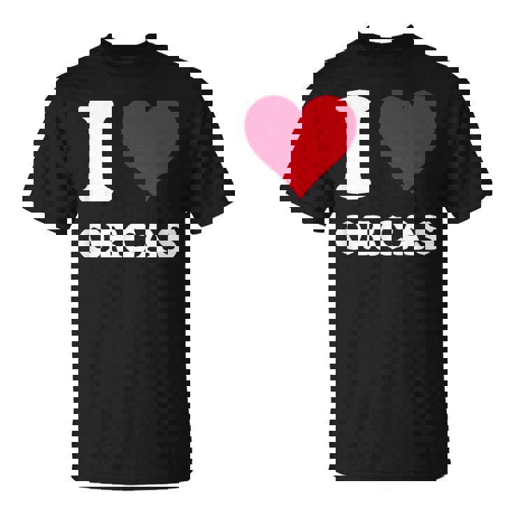 I Love Orcas Tシャツ