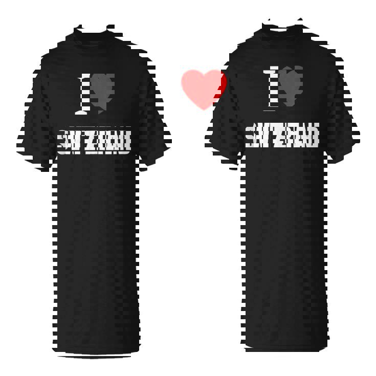 I Love Switzerland Suisse Sunshine Swiss Summer Holidays Tank Top T-Shirt