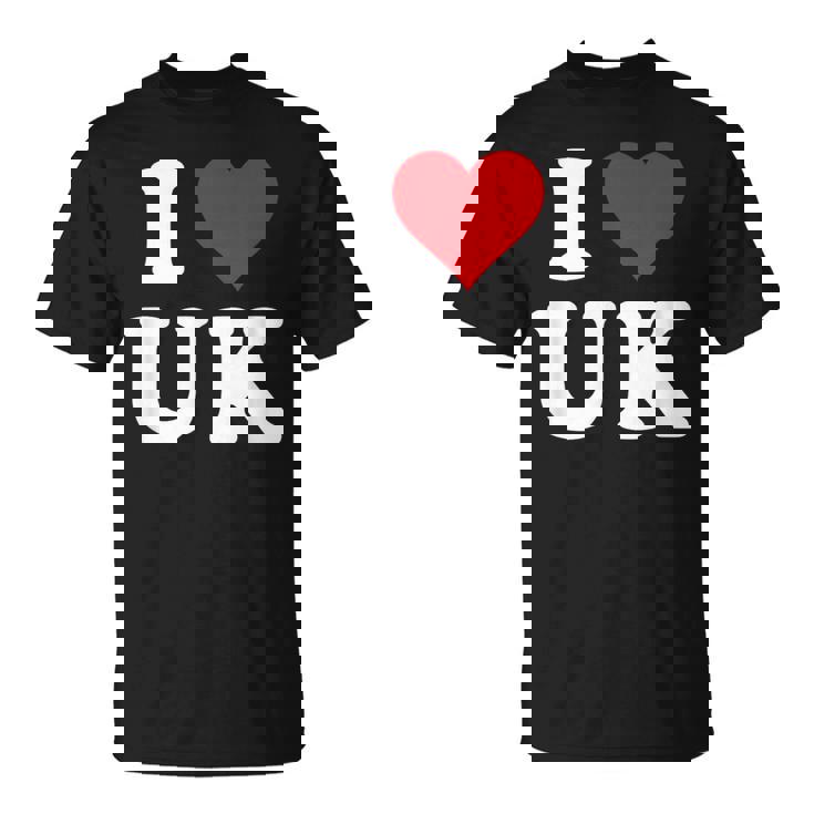 I Love Uk Initials I Heart UK First Last Name U K Tシャツ