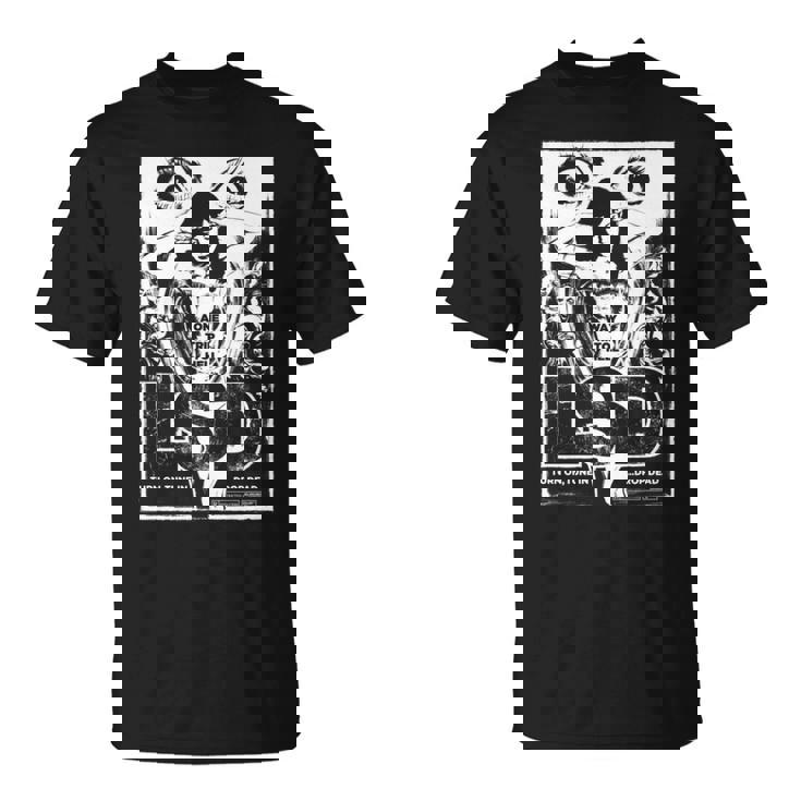 Lsd ヒステリア – レトログラインドハウスb-ムービーアート 長袖tシャツ Tシャツ