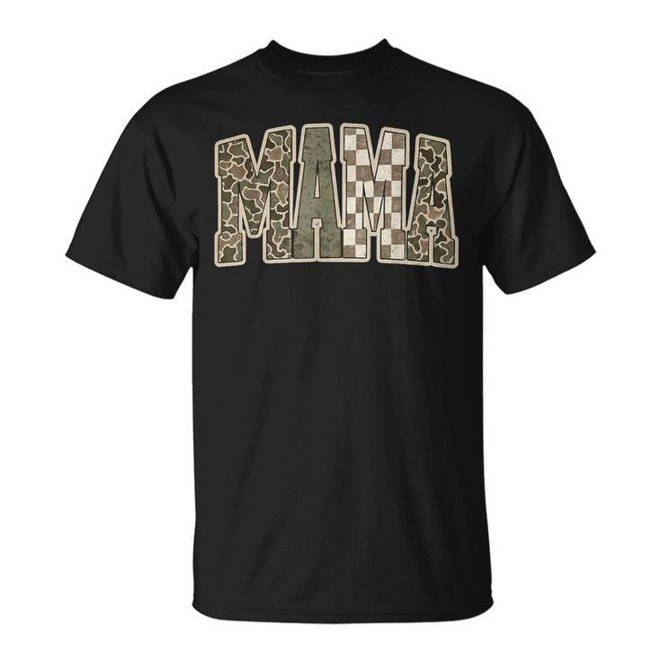 Mama Mommy Happy Mother's Day Mom Life Retro Camouflage T-Shirt