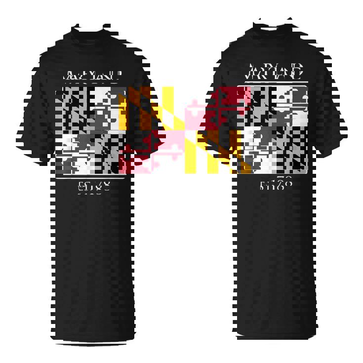 Maryland Flag 7Th Ustate 1788 Maryland Native Tシャツ