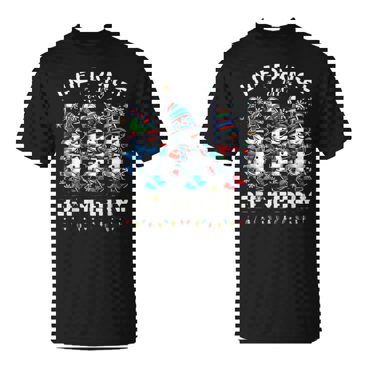 Be Merrynowman Line Dance クリスマス 面白い ホリデーダンス Tシャツ