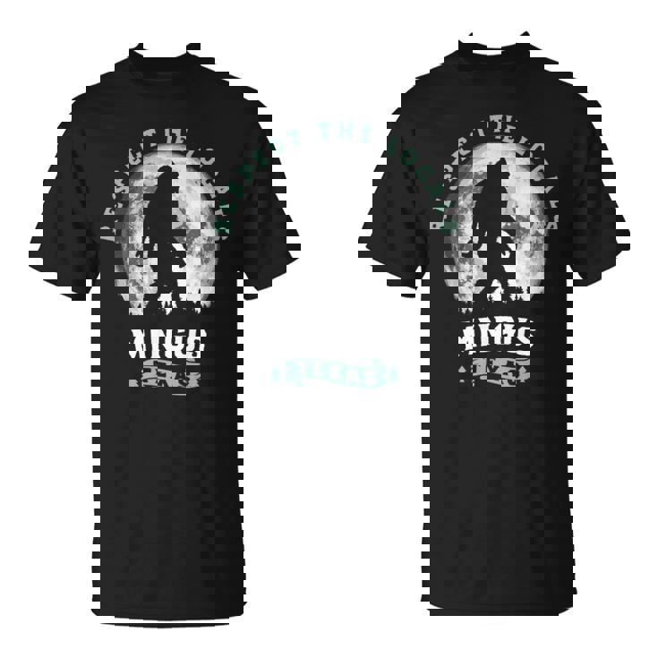 Mingus Texas Bigfoot Night Walk Retro Moon 長袖tシャツ Tシャツ