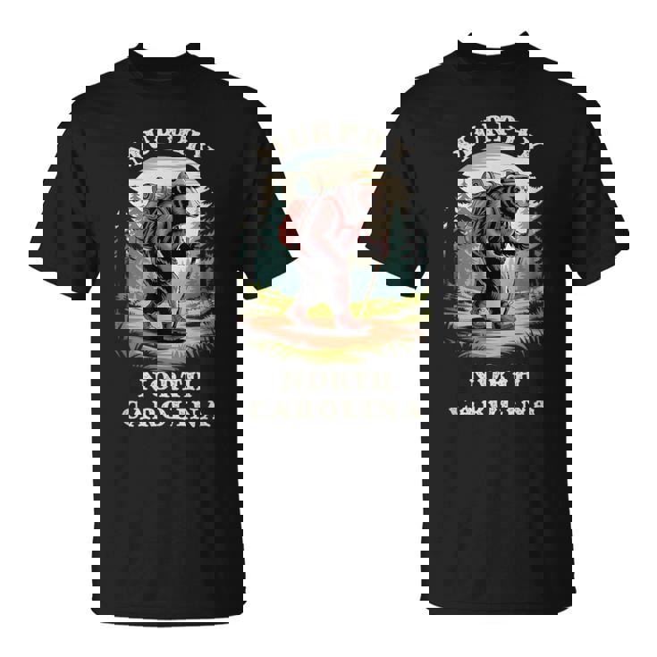 Murphy North Carolina NC Blue Ridge Hiking Bear T-Shirt