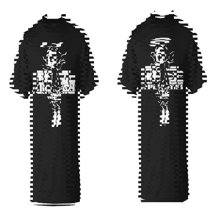 Nog-T-0012-天使-黒 Tシャツ