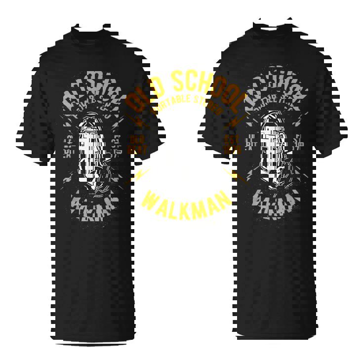 Oldchool Walkman Rocknroll And Music Tシャツ
