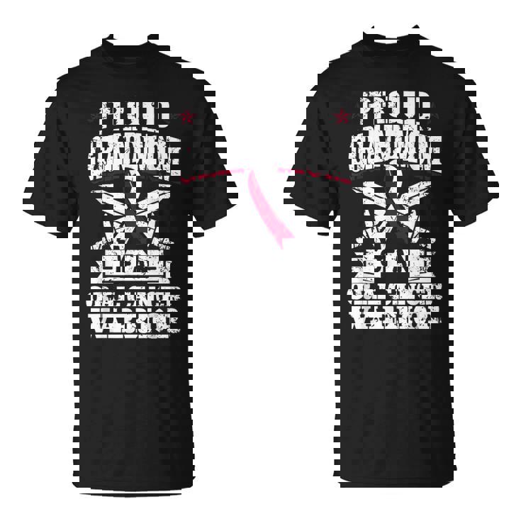 Oral Cancer Warrior Awareness リボン Proud Grandmom Of An Oral Cancer Warrior Tシャツ