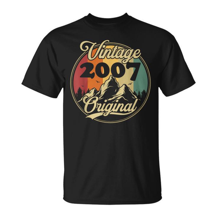 Original 2007Intage Cadeau D'anniversaire Rétro 18 Ans T-Shirt