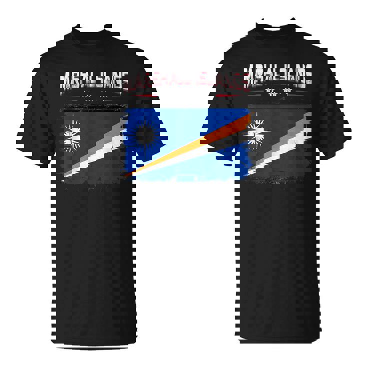 Patriotic Vintage Marshallese Flag Marshall Islands T-Shirt