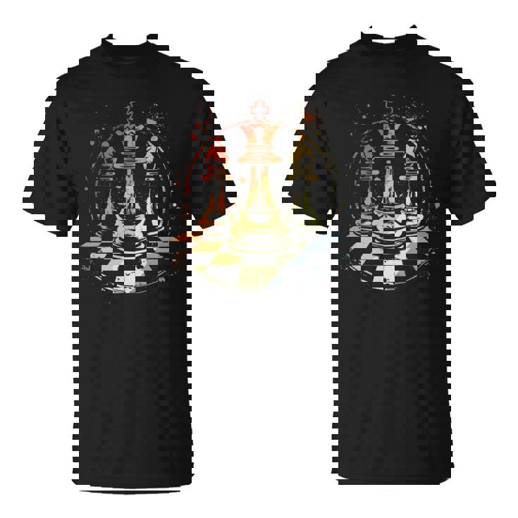 Piezas De Ajedrezketch Retrotyle Hobby Manga Larga Camiseta unisex