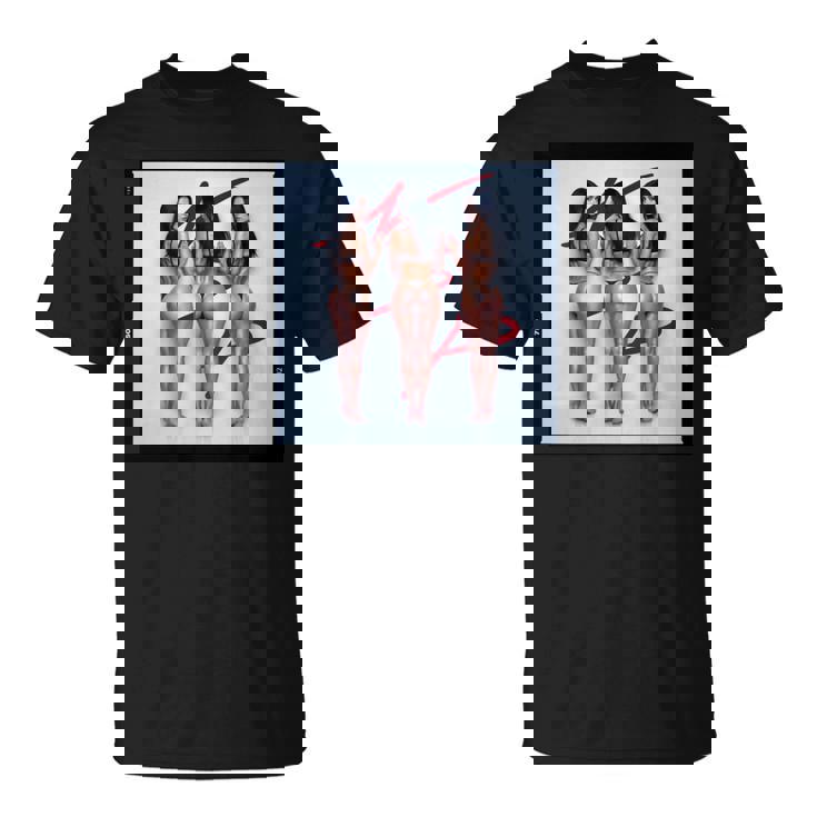 Pinup Girl 男性用 「Seeing Triple」 長袖tシャツ Tシャツ