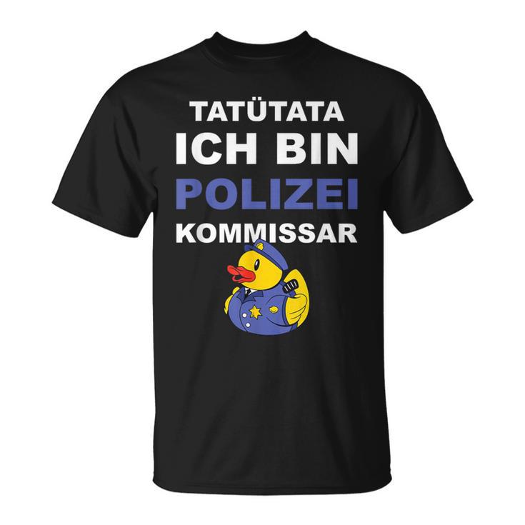 Polizei Kommissar Beförderung T-Shirt