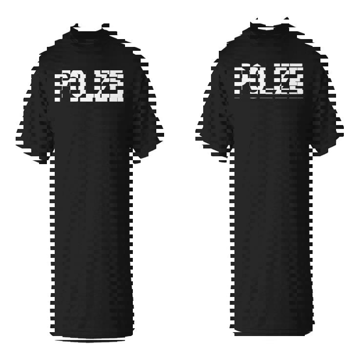 Polizei ドイツ警察 ドイツ法執行機関両面 長袖tシャツ Tシャツ