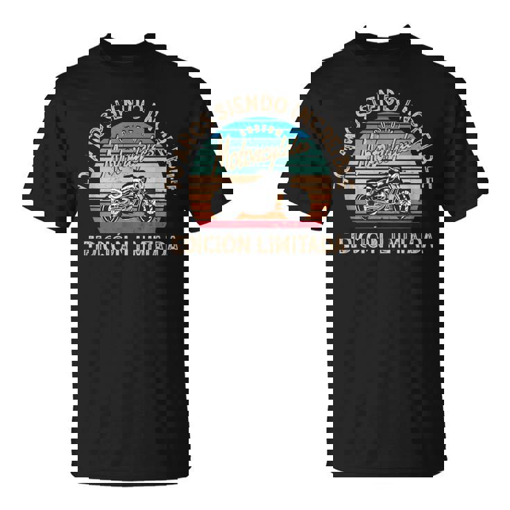 Por El 70º Cumpleaños 70 Años Para Moteros Y Motoristas Camiseta unisex