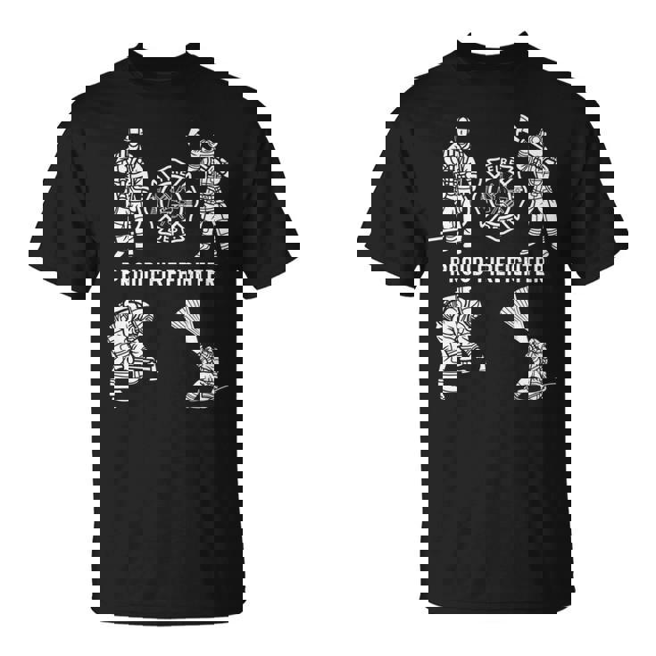 Proud 消防士 消防用品 グラフィック シンボル 消防士 長袖tシャツ Tシャツ