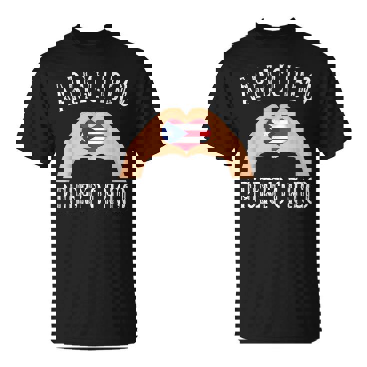 Puerto Rico Flag Heart Arecibo City Tシャツ