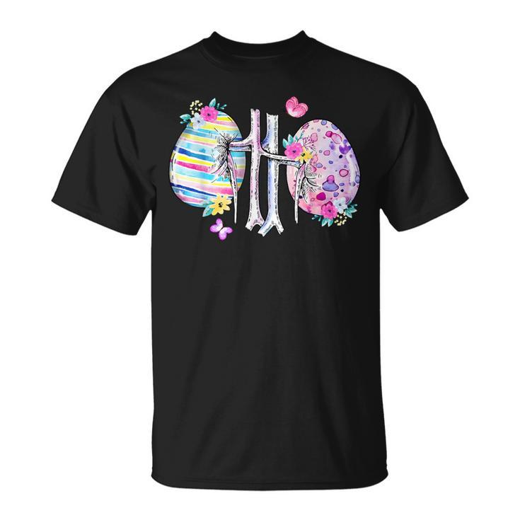 Rein Floral Dialyse Œuf De Pâques Infirmière Technicienne En Dialyse T-Shirt