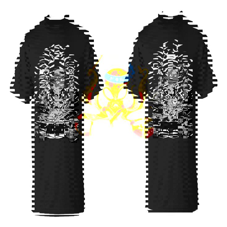 Retro Drumsticks Drummer Drums Hand Tシャツ