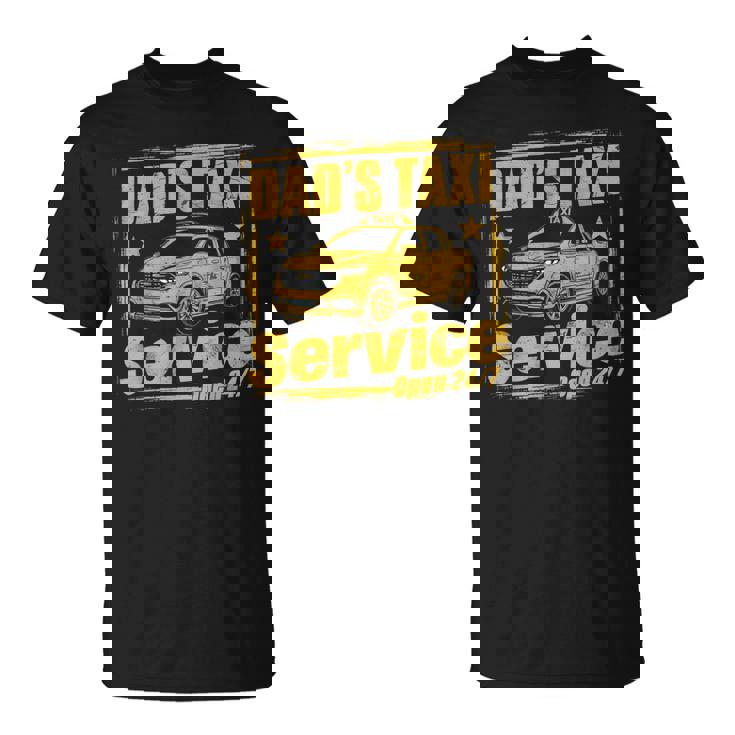 Servizio Taxi 247 Di Papà Dad Driving Maglietta