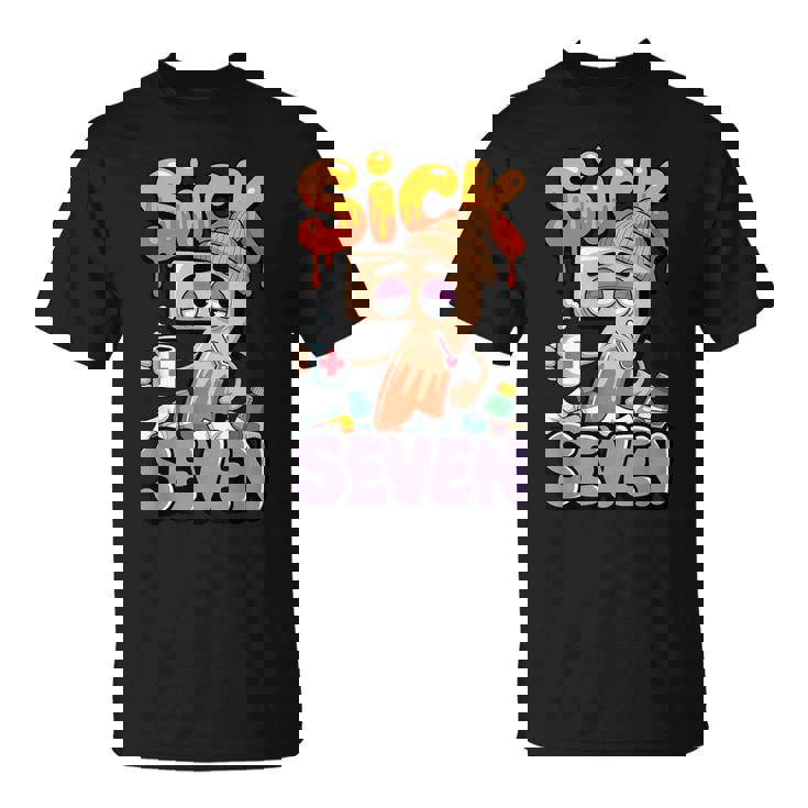 Sick Seven Six Seven 6 7 67 Gen Alpha Slang 6-7 Meme T-Shirt