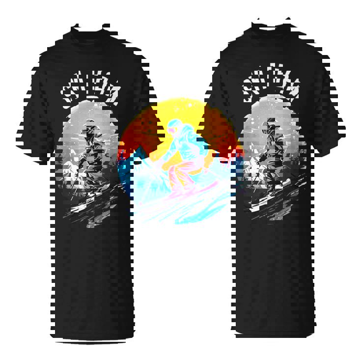 Ski Team スキーチーム スキーヤー スクール スキー旅行 スキーチーム クルー スキー Tシャツ