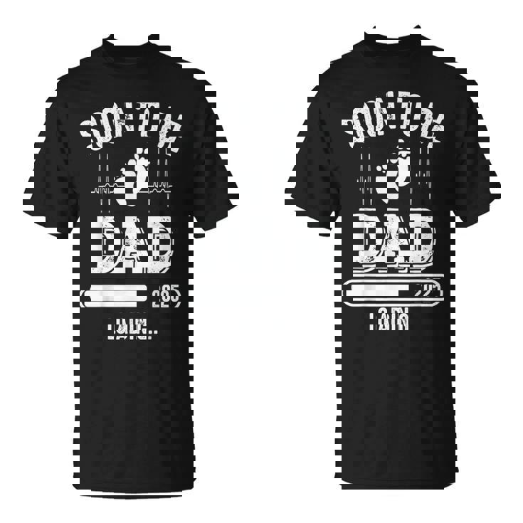 Soon To Be Dad 2025 Caricamento Dell'annuncio Di Gravidanza New Daddy Maglietta