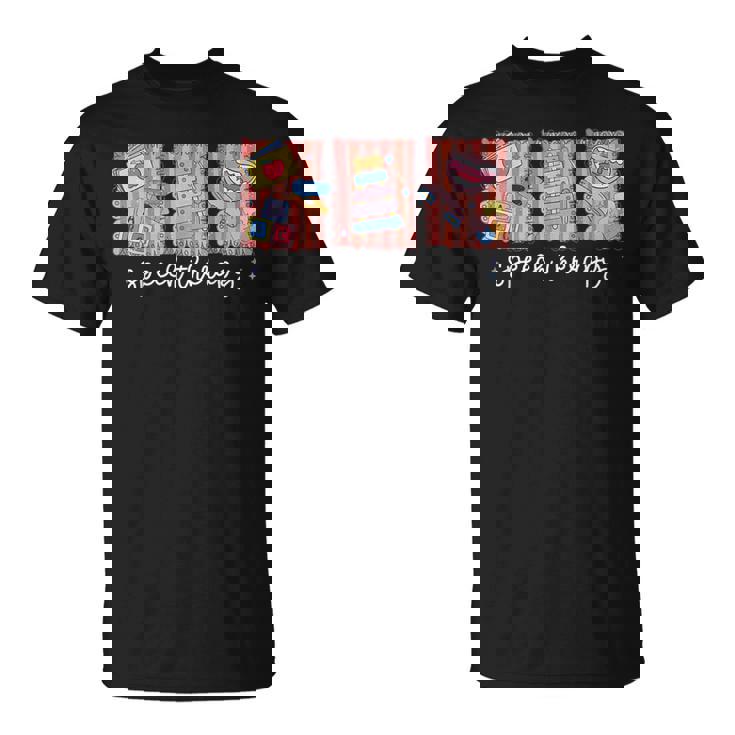 Speech Therapy Postal Stamp SLP Speech Language Pathologist T-Shirt