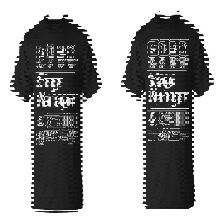 Stage Manager Description Label Tシャツ