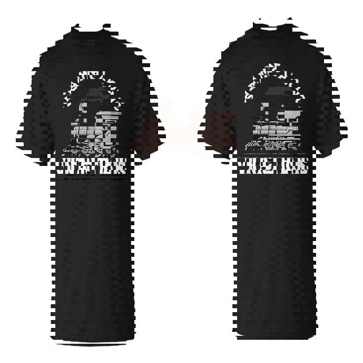 Staming Alongintage Train 機関車 Tシャツ