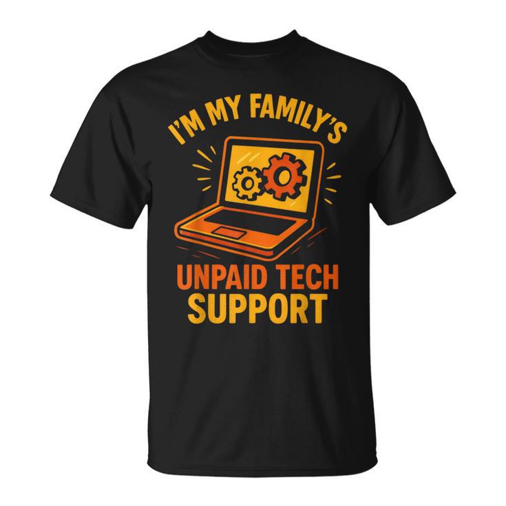 Tech Guy Support Computer Geek Nerd Engineer Graphic T-Shirt | Mazezy