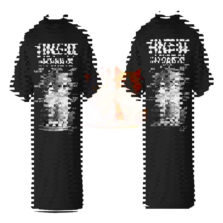 Things I Do In Mypare Time Cat Lover Men Tシャツ