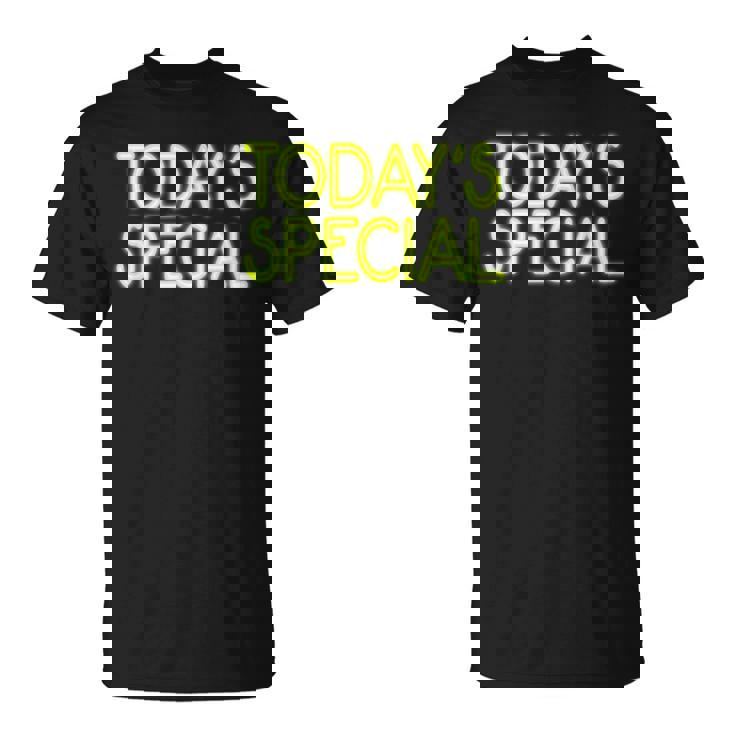 Trendy Neon Greenign Today'special Tシャツ