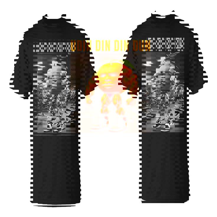 Udin Din Din Dun マッスルオレンジ イタリアンブレイン ロート キッズ ミーム Tシャツ