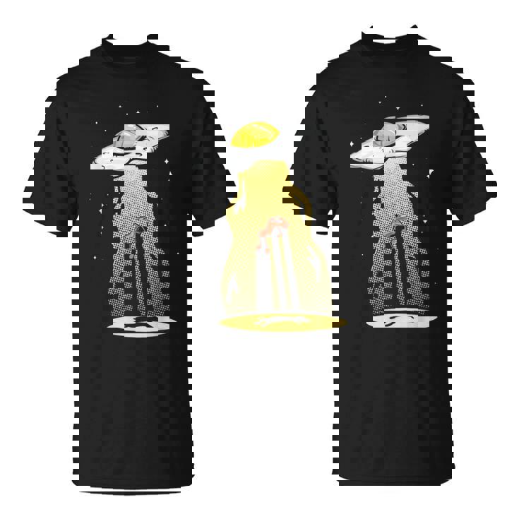 Ufo 卵 ベーコン アブダクション 面白い 宇宙人 朝ごはん 銀河系 食品 Tシャツ