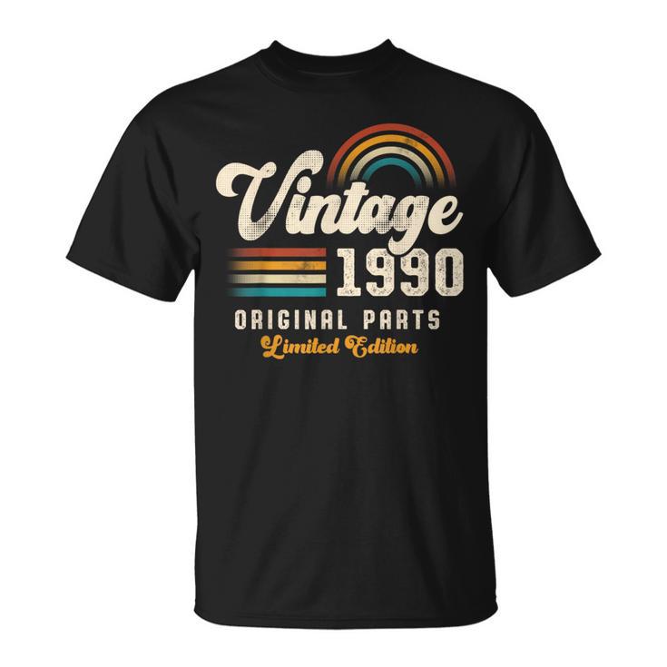 Vintage 1990 Pièces Originales 35Ème Anniversaire Retro T-Shirt
