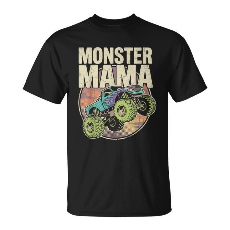 Vintage Monster Truck Mom Truck Lover Mama T-Shirt