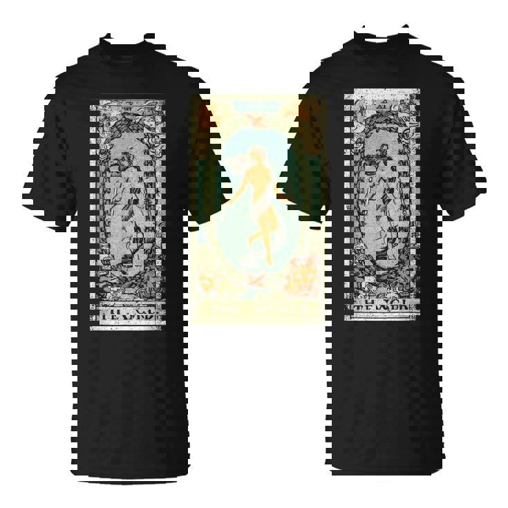 The World タロットカードtシャツ、The World タロットカードtシャツ、 Tシャツ