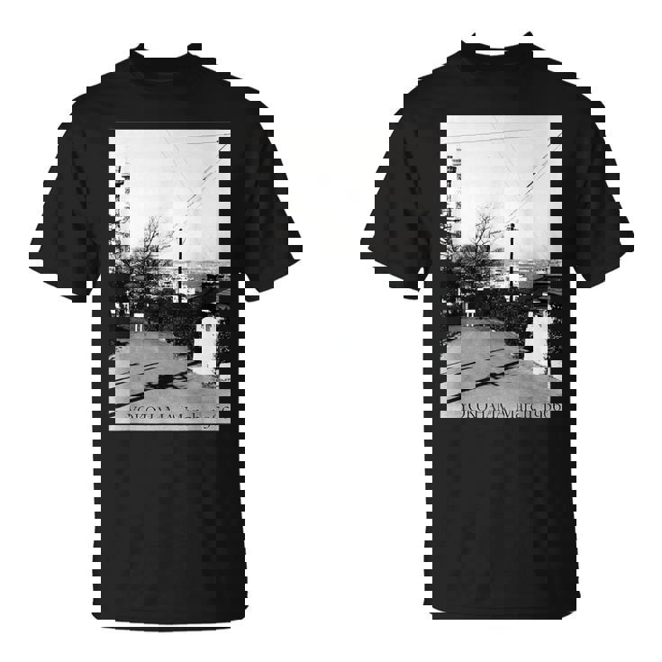 Yokohama Yamashita Pier 1966年3月 モノクローム写真 Tシャツ