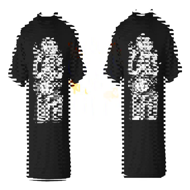 「No Cats No Life」 母の日 バレンタインデー 猫 母 Tシャツ