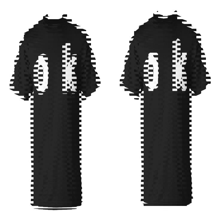 「Ok」面白い デザイン 語録 ネタ おもしろ 漢字 Ok Tシャツ