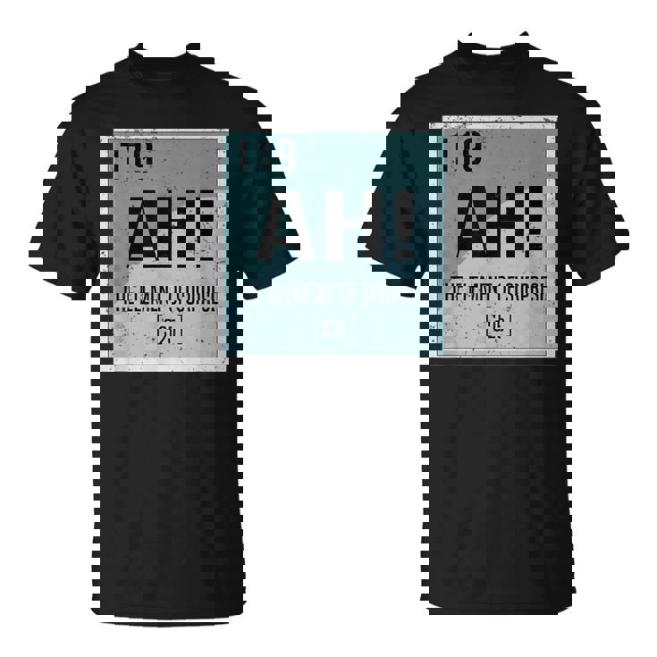 あぁ サプライズ化学の要素 サイエンスユーモア Tシャツ