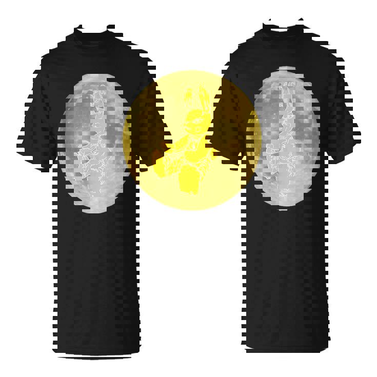 うさぎ星人 On The Yellow Moon Tシャツ