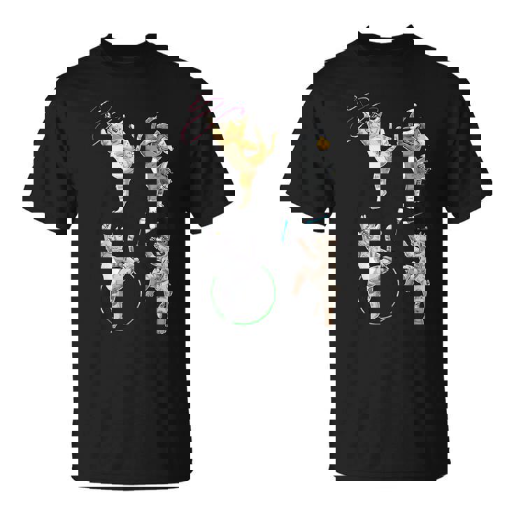 おもしろ新体操猫 Tシャツ