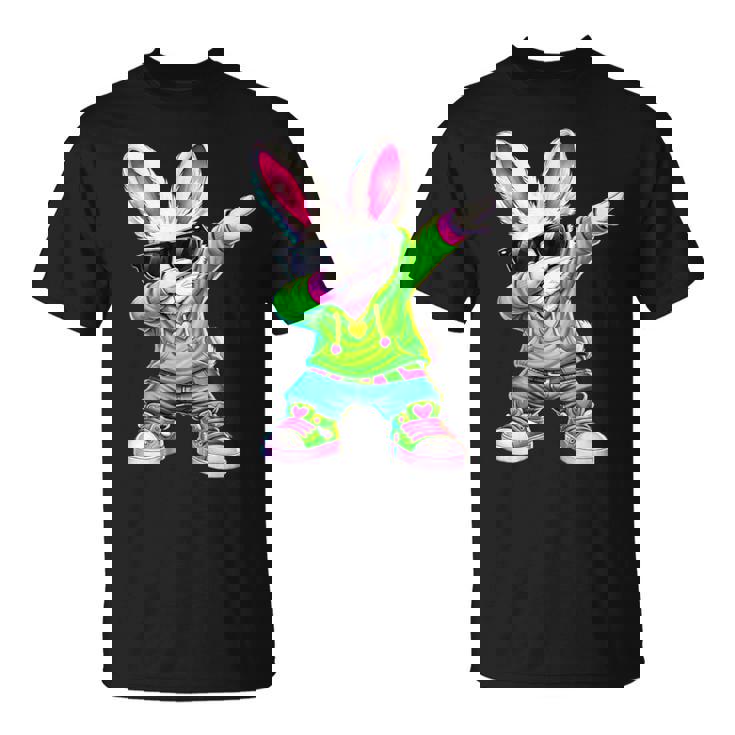 かわいい アニメ ダビングバニー ウサギ ハッピー イースター 男の子 女の子 キッズ Tシャツ