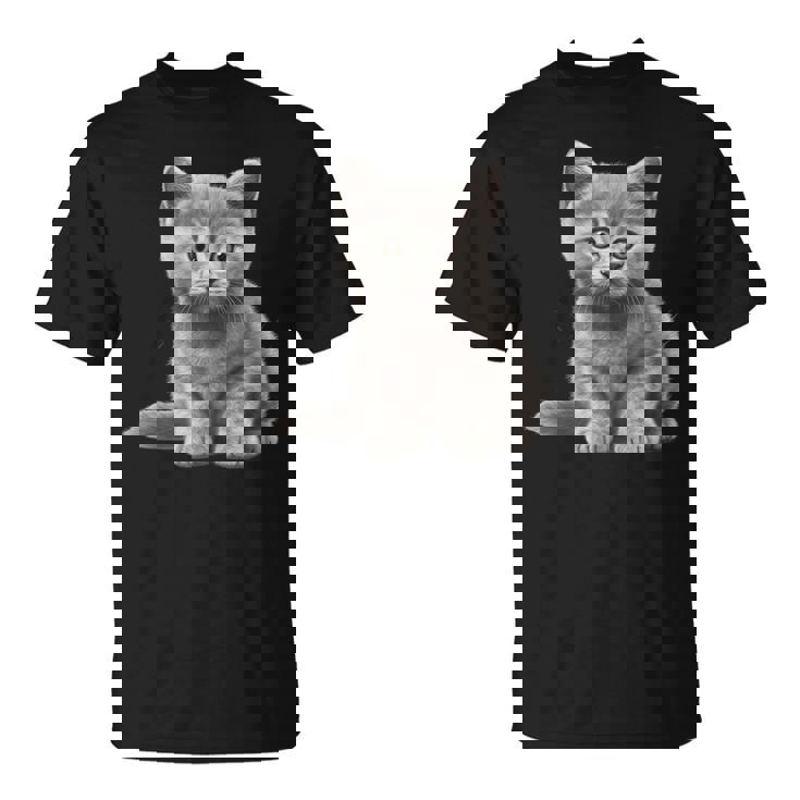 かわいいブリティッシュショートヘア 猫好きの子猫 Tシャツ