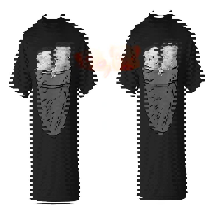 かわいい豚 ポケット覗き見 面白い豚 Tシャツ
