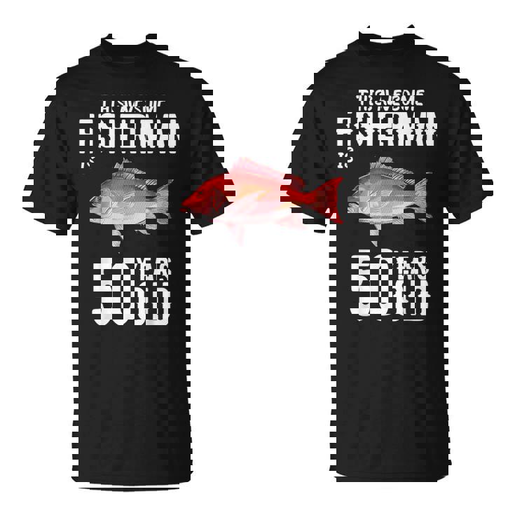 メンズ この金目鯛漁師は50歳50歳の誕生日です Tシャツ